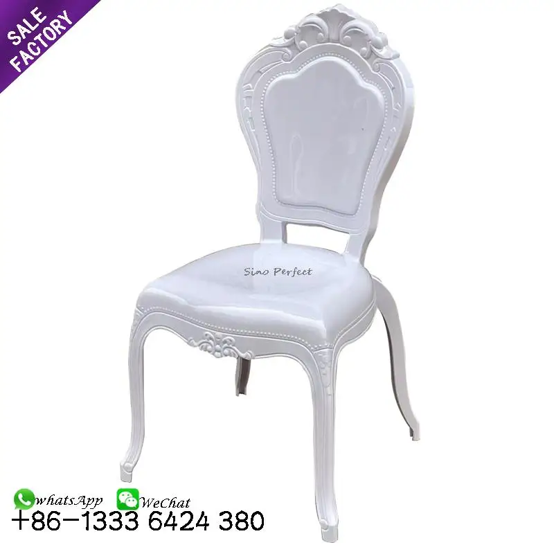 Round Back White Plastic Polycarbonate Resin French Louis Chair Event  Rental Chair for Wedding - China PC Tiffany Chair, Clear Napoleon Chair