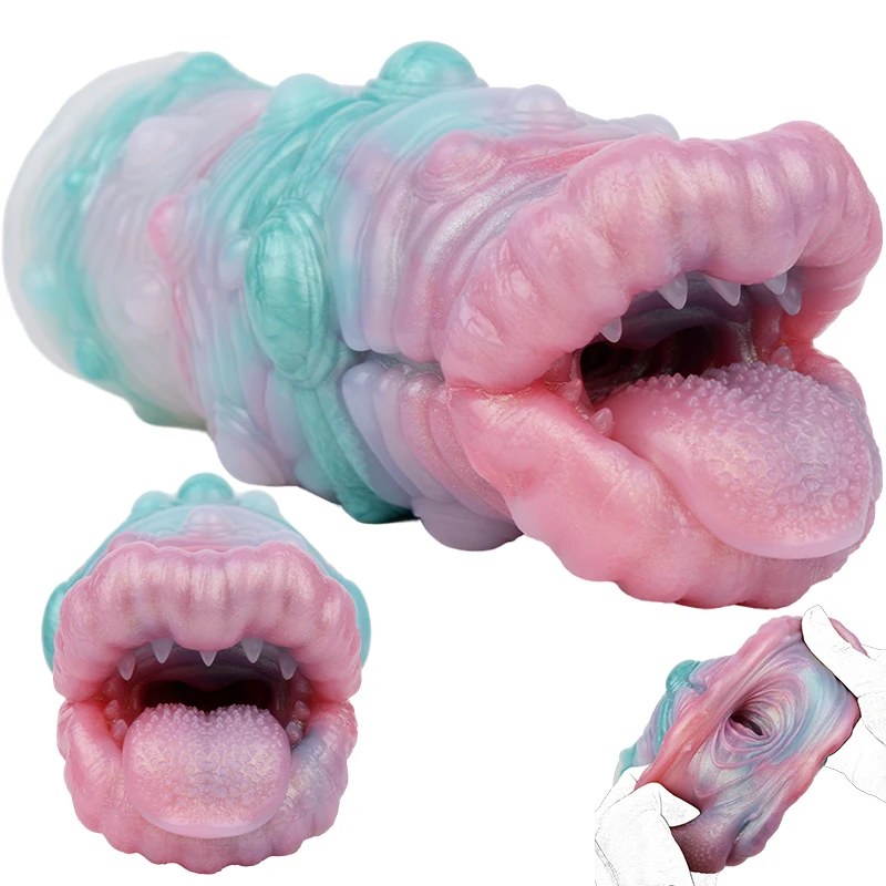 GEEBA Ursa Alien Stroker Silicone Male Masturbator Single Hole Men Lifelike  Onahole Realistic Vagina Penis Trainer Adult Sex Toy