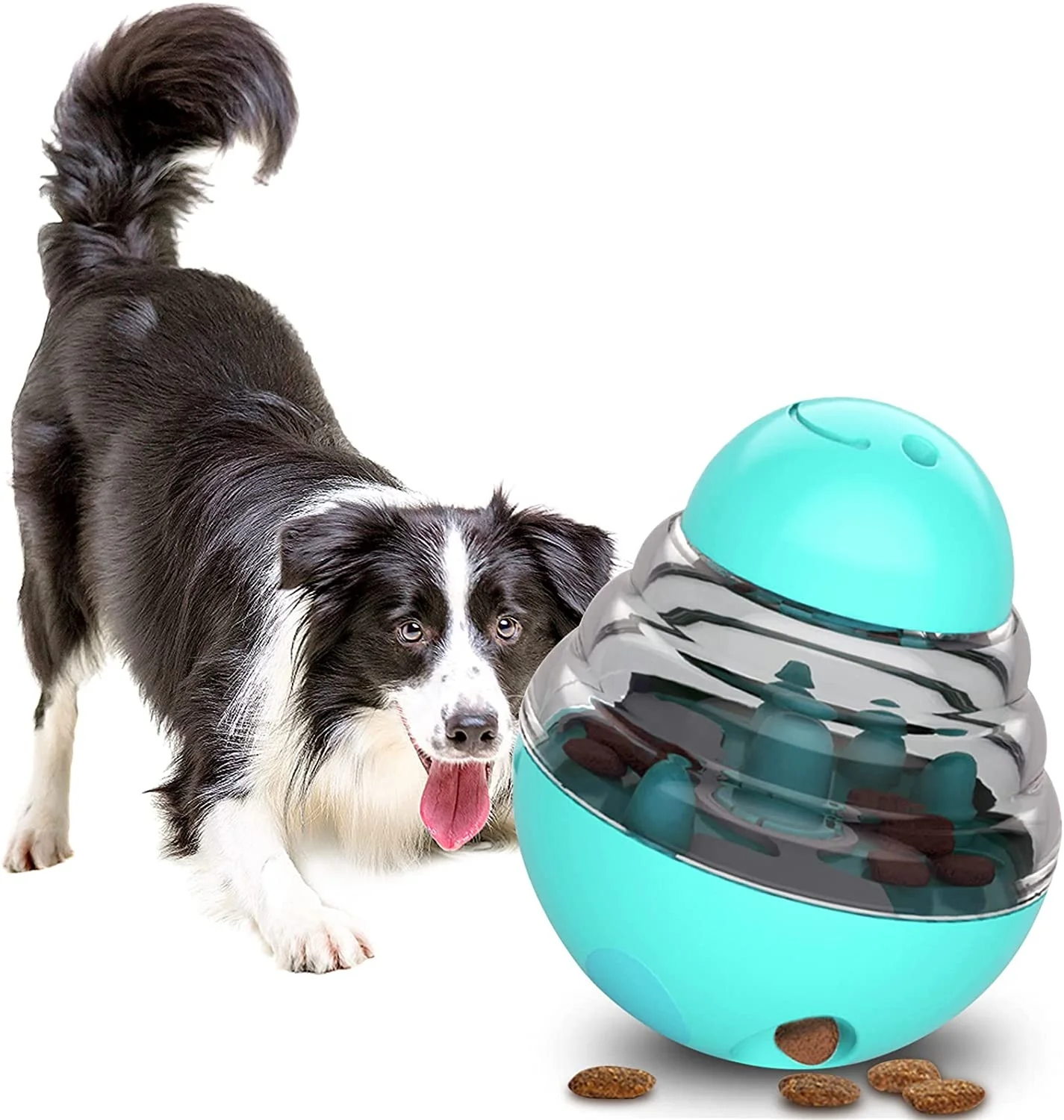 PUROSUR Interactive Dog Puzzle Ball Toy - Slow Feeder & Treat Dispenser Robot For Dogs, Cats, And Pets