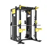 Em1057a combination squat-bird dog smith machine squat
