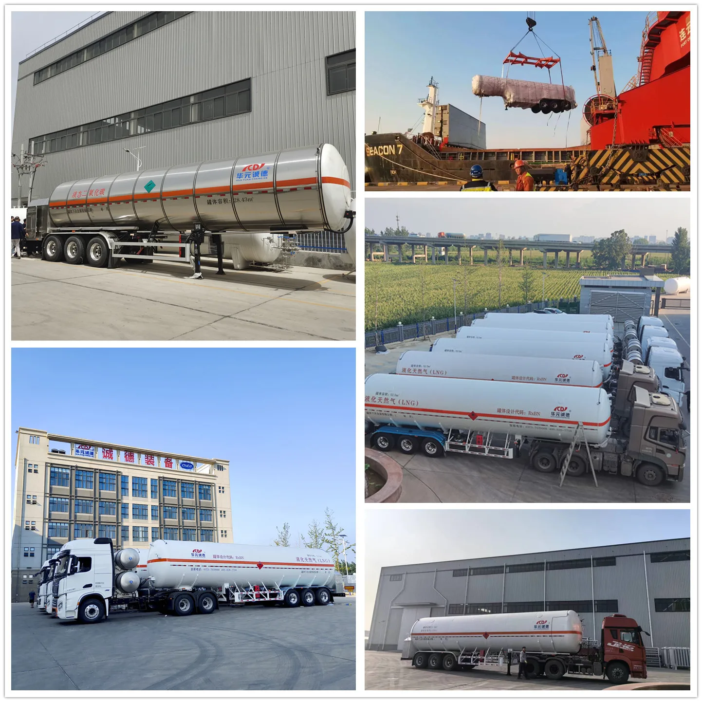 Liquid Co2 Tanker 3 Axles Trailer Co2 Tank Trailer for Sale