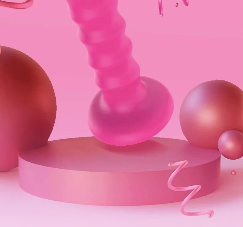 Waterproof silicone anal plug product display