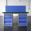 ESD Safe Workbench with Pegboard and 10 Drawers