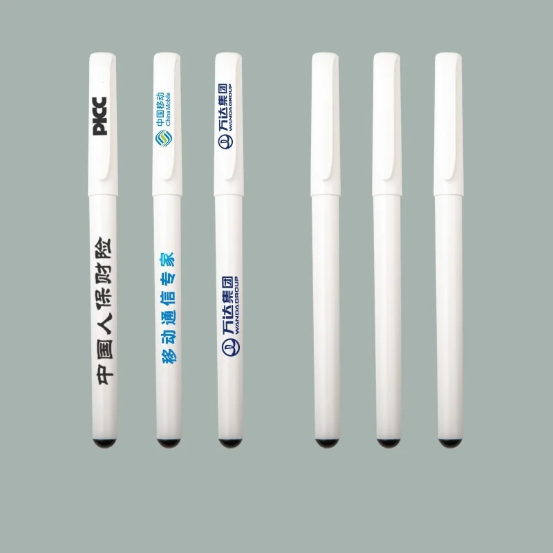 Рекламная гелевая ручка печать логотипа выставочная Подарочная пластиковая деловая официальная Подпись шариковая