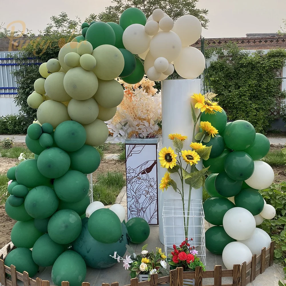 2022 New Arrivals Backdrop Wedding Sage Green Balloon Garland Stand Party Decoration Balloons