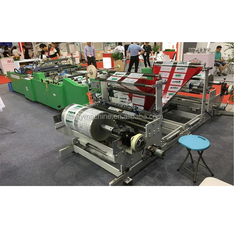 High Speed Double Lines Side Sealing Bag Making Machine