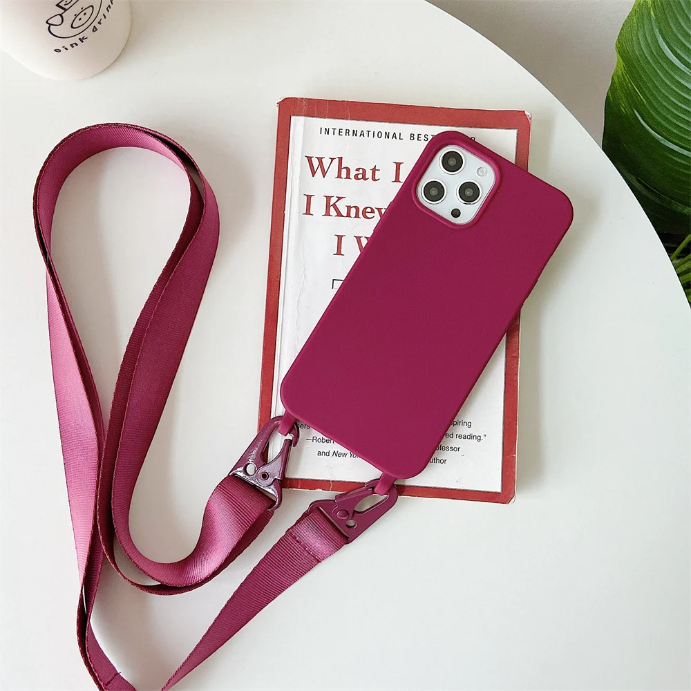 Fashionable Crossbody Phone Case With Adjustable Strap For Iphone_voghion.com