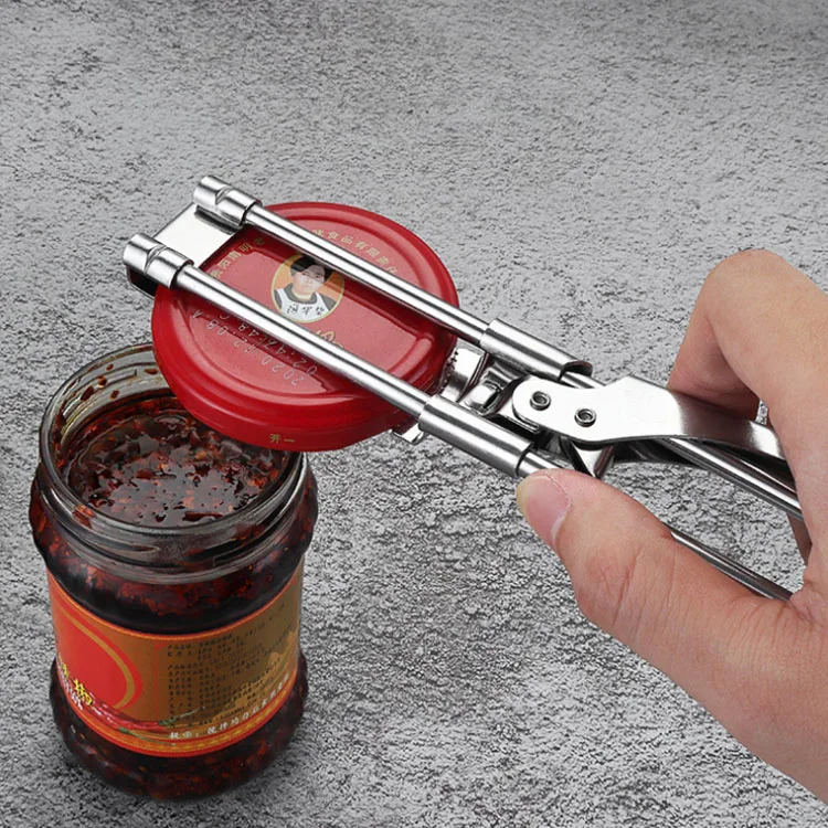 Adjustable Multi-Function Bottle Cap Opener Stainless Steel Lids Off Jar  Opener Labor-Saving Screw Can Opener For Kitchen Tools