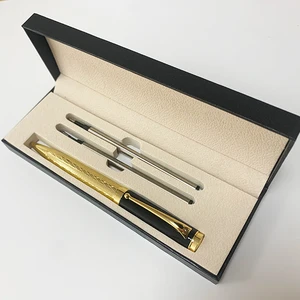 2026 New Luxury Business Gold Metal Ball Pen with Custom logo Office Supplies Promotion Twist Metal Ballpoint Pen set with Box