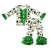 St.Patrick Ruffle Pants Set