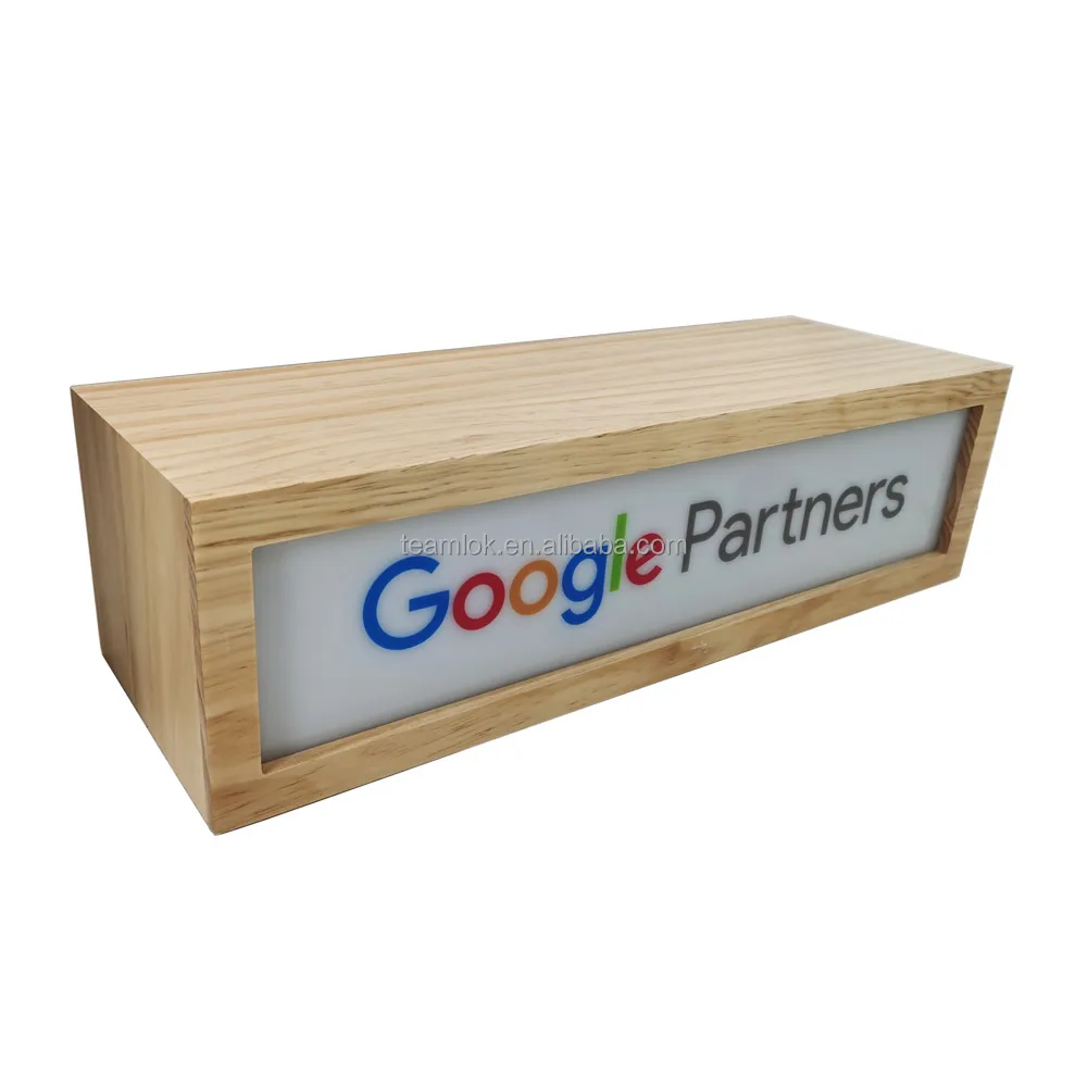 Google деревянный светодиодный дисплей, лайтбокс | Рекламный дисплей, деревянный Лайтбокс