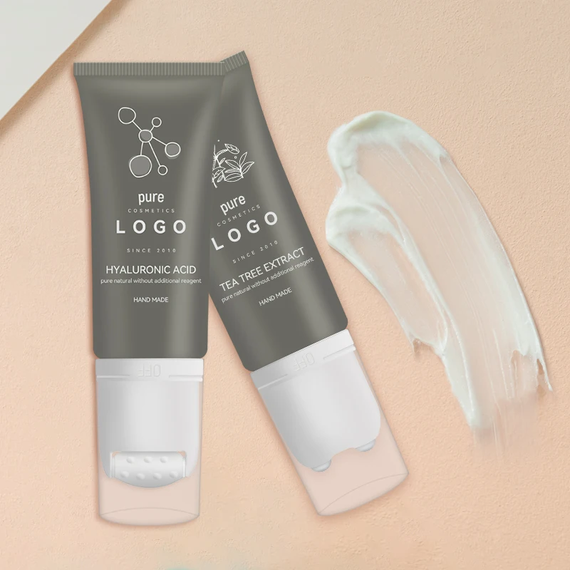 Multi Function Empty Squeeze Cosmetic Packaging Lotion Tube Stainless Steel Roller Ball Tube Massage Tube for Cream