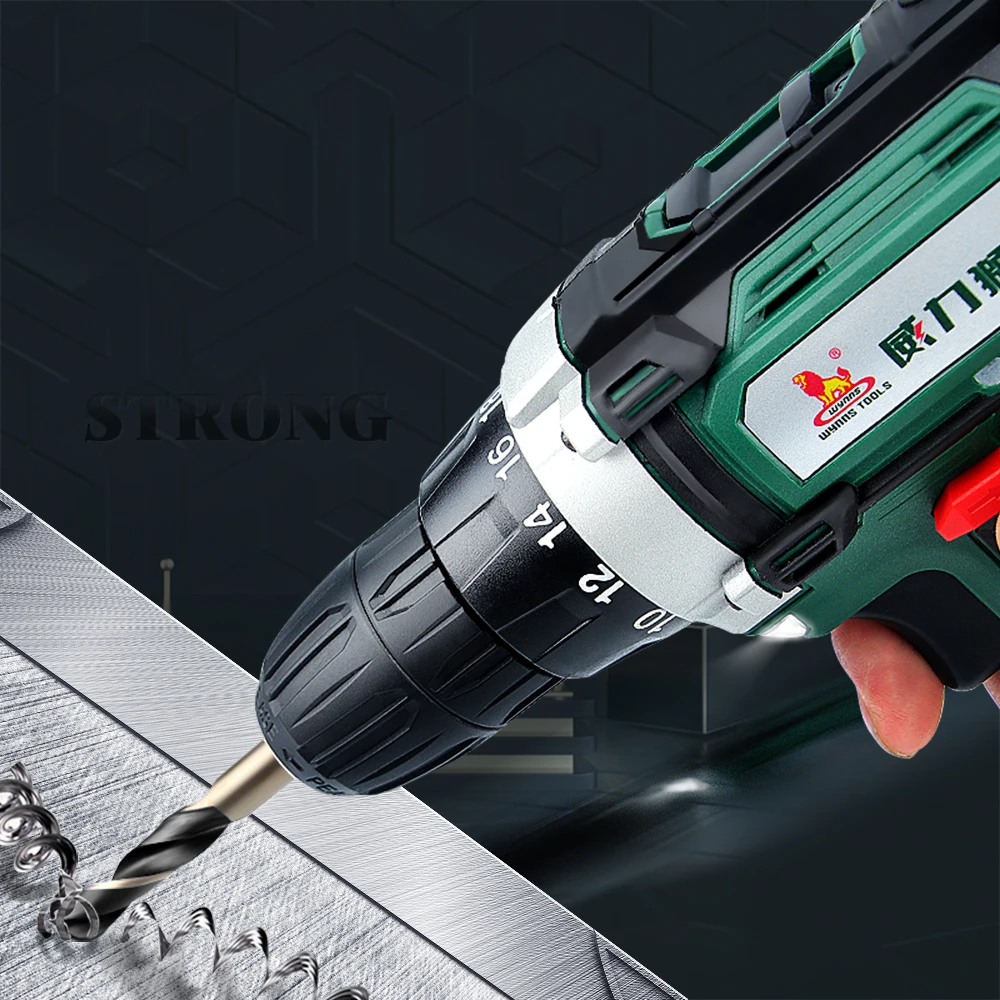 Wynns 21V Rechargeable Screwdriver Lithium Ion Cordless Drill Electric Drill Power Tools