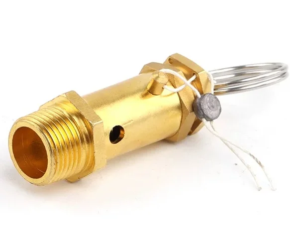 Standard Quality Spring Type Brass Gas Safety Valve for Air Compressor Exhaust Valve Pressure Relief Valve