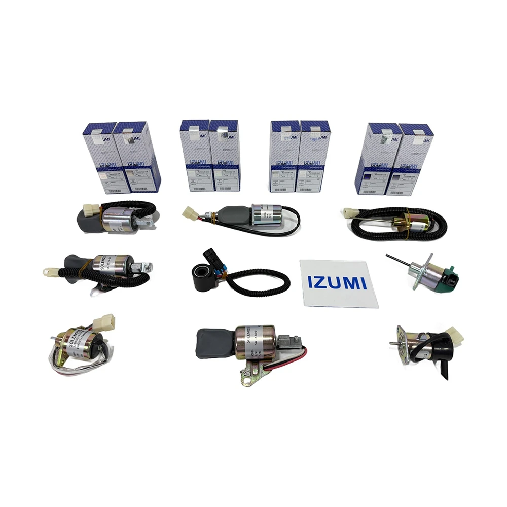 Industrial Engine Parts IZUMI RIK 4G21 4G32 Stop Solenoid Valve for Mitsubishi
