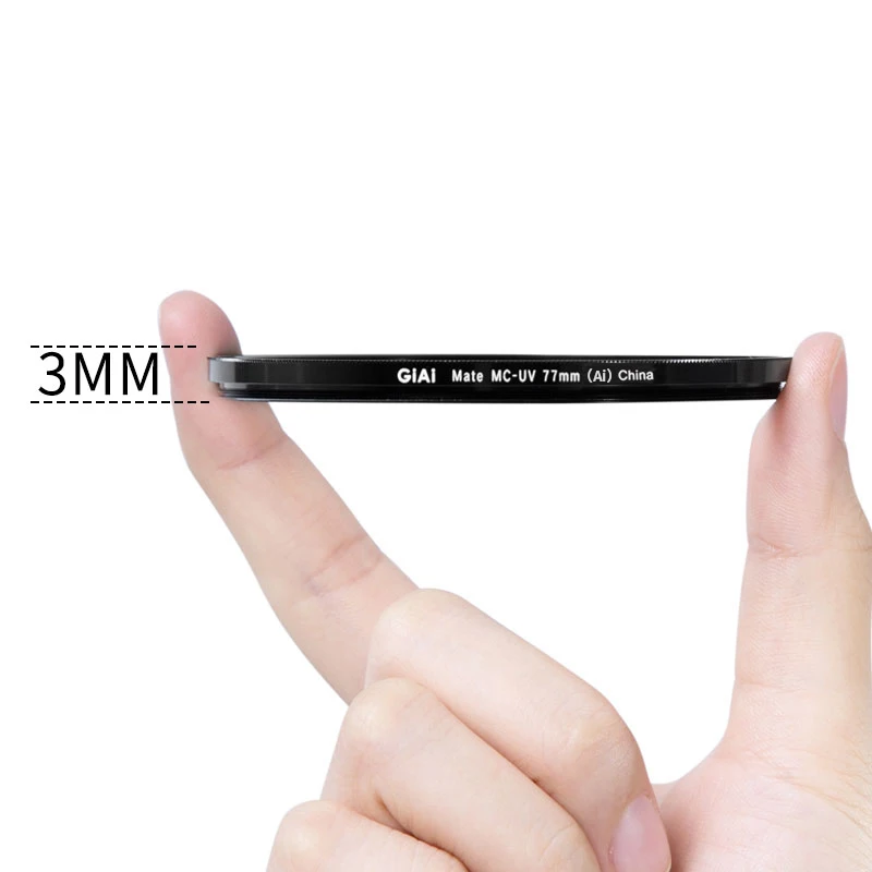 GIAI УФ-защитный фильтр для объектива камеры 18 слоев Нано-покрытие фотофильтр 72 мм прозрачная защита