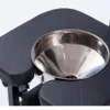 Silla de inodoro negra + Embudo de acero inoxidable