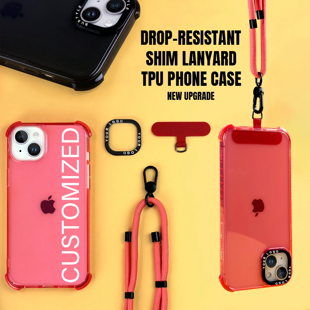 Customized Loops Mobile Phone Case With Phone Strap Connector Holder