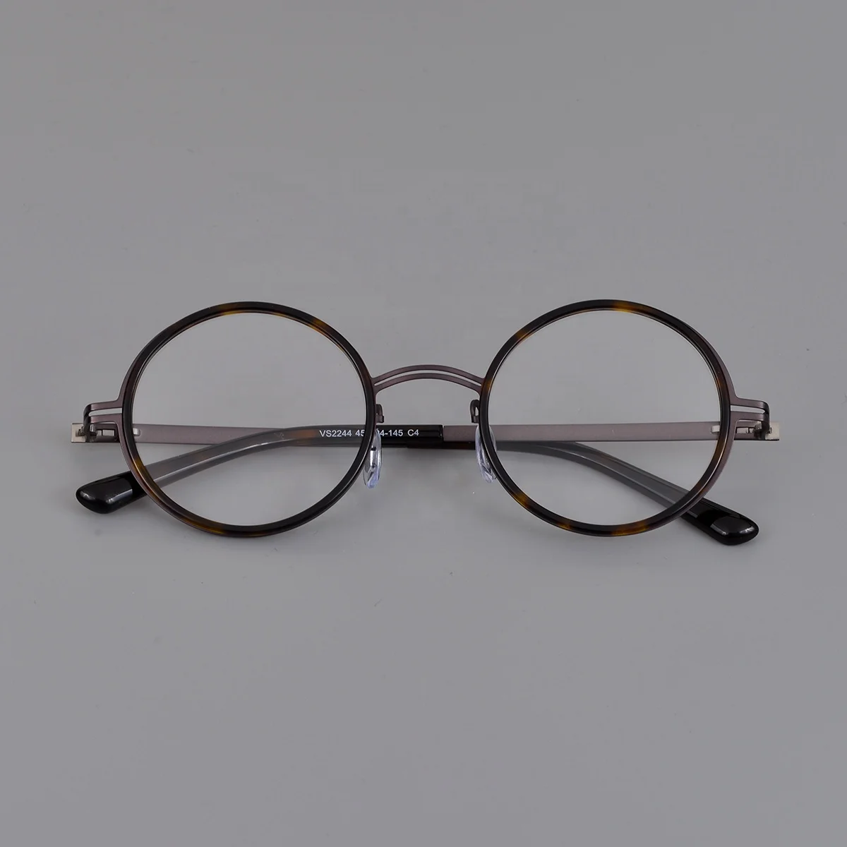 Retro Prescription Myopia Eyeglasses Frame with Clear Lenses Brand Design Vintage Women Men Acetate Round Glasses Frame