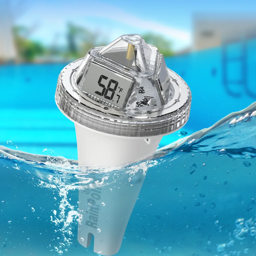BALDR Digital Pool Thermometer Water Temperature Monitor Swimming Pool Indoor Rain Sensor Pool