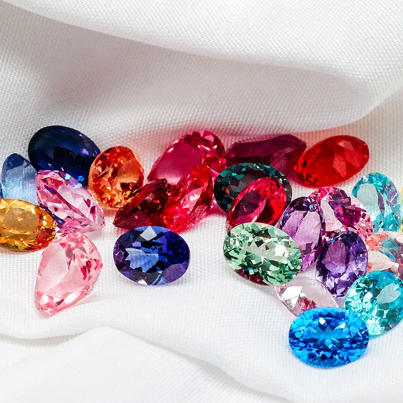 Wholesale Loose Gemstones Fancy Color Lab Grown Sapphires