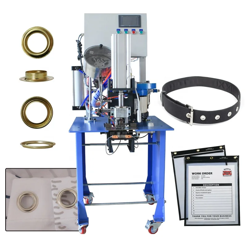 Fully Automatic Pneumatic Eyelet Punching Machine Grommet Attaching Machine
