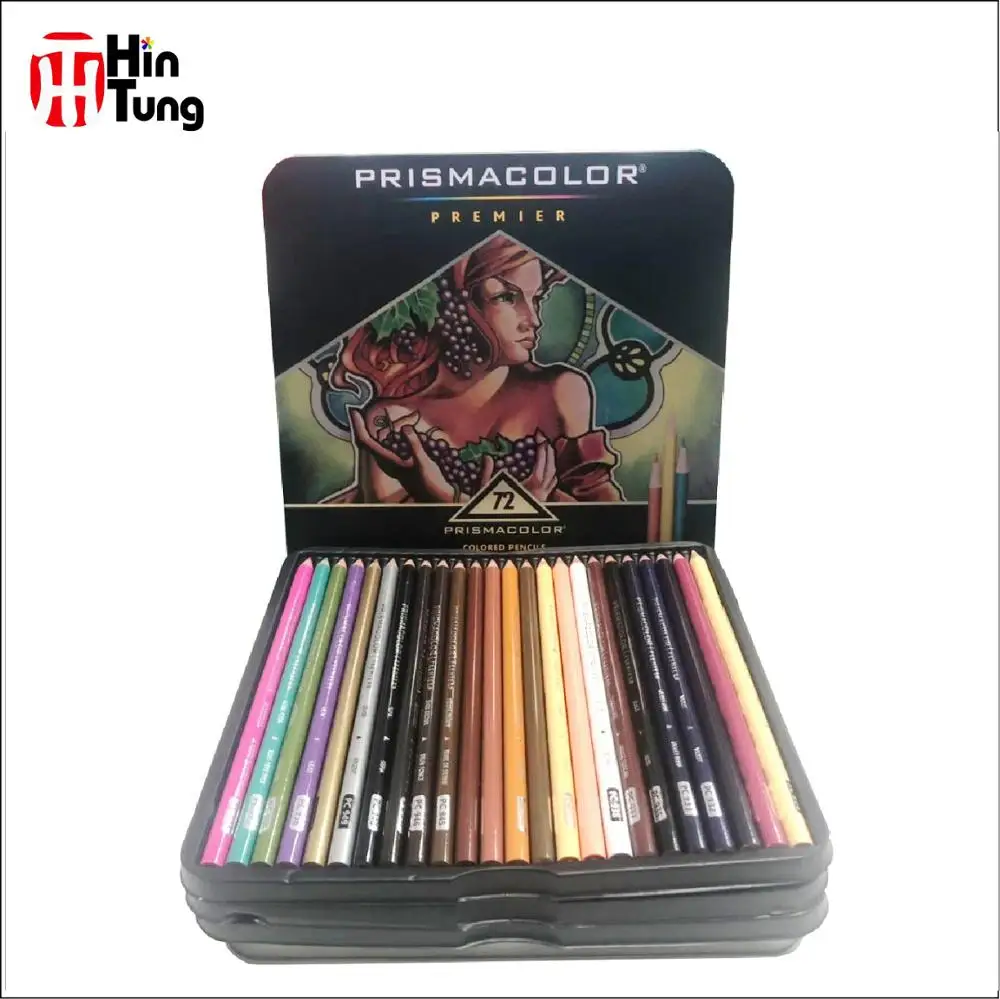 72pcs tin box packed prismacolor high