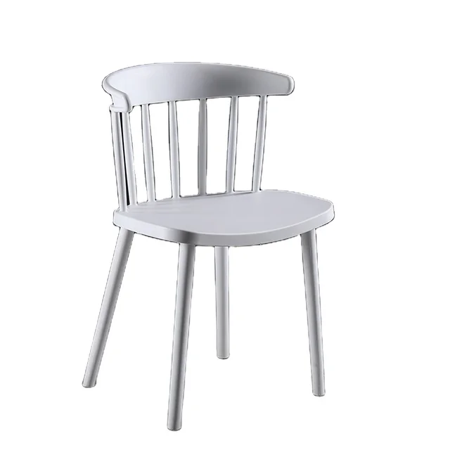 Modern High-Back Dining Chair for Outdoor Plastic Orange Home Hotel School Park Furniture Versatile Use