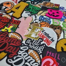 popular different types of funny pattern camera custom embroidery patches for sewn / iron on for clothing