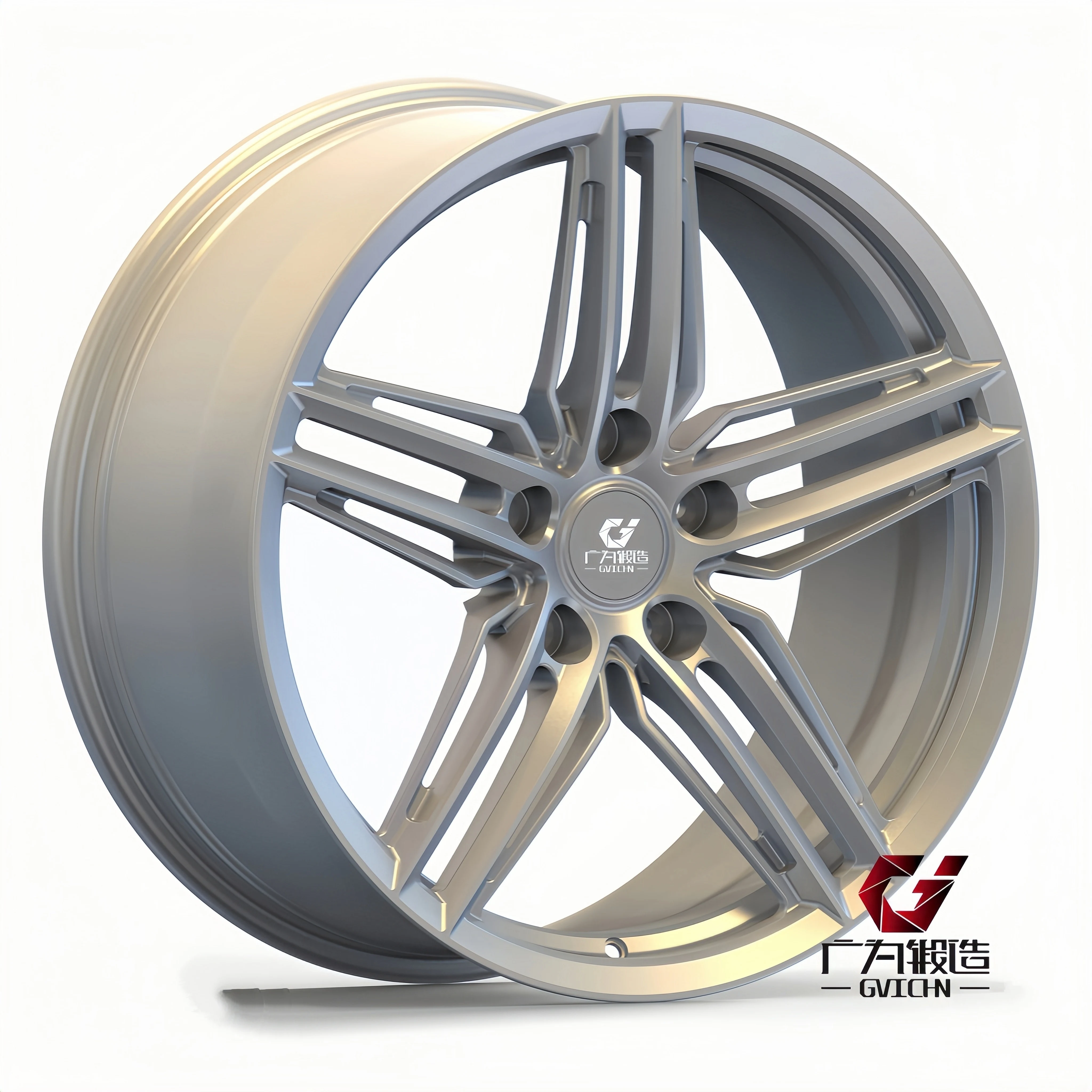 GVICHN Custom 16 17 18 19 20 21inch Forged 6061Alloy Wheel Rim 5x112 5x114.3 5x120 5 Spoke Concave Design Passenger Car Wheel