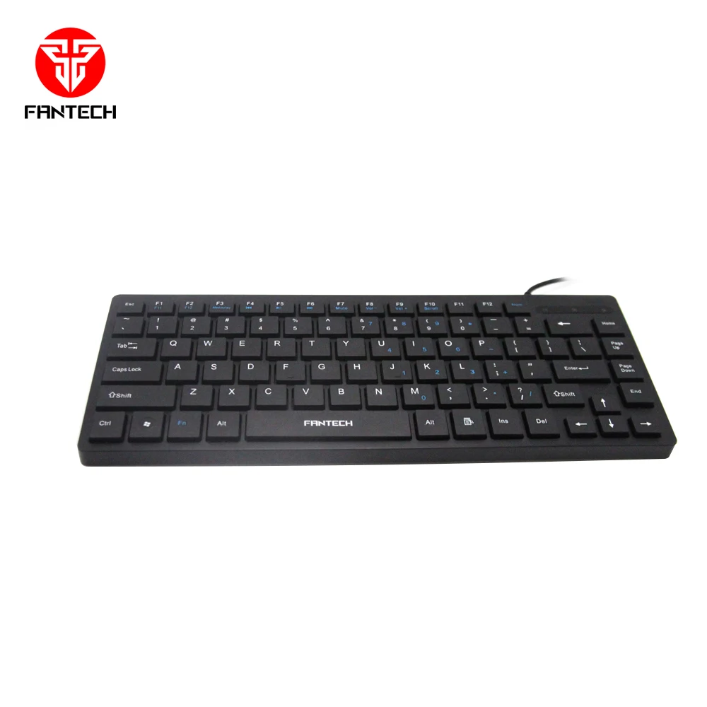 New Compact Design Multimedia TKL Office Keyboard Fantech K3M 87 Keys Multimedia Mini Slim Design Keyboard
