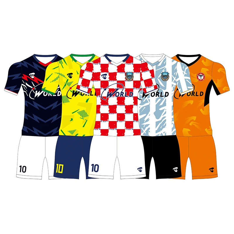 Customized Personaliza Full Set Football Jersey Quick Dry Soccer Wear Professional Soccer