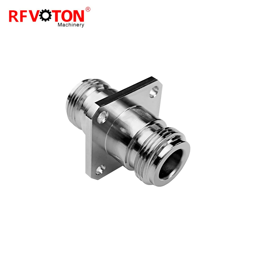 Factory 50 Ohm N Female to Female N-KKF Jack RF Coax Coaxial Adapters Antenna Connectors Converter in Stock