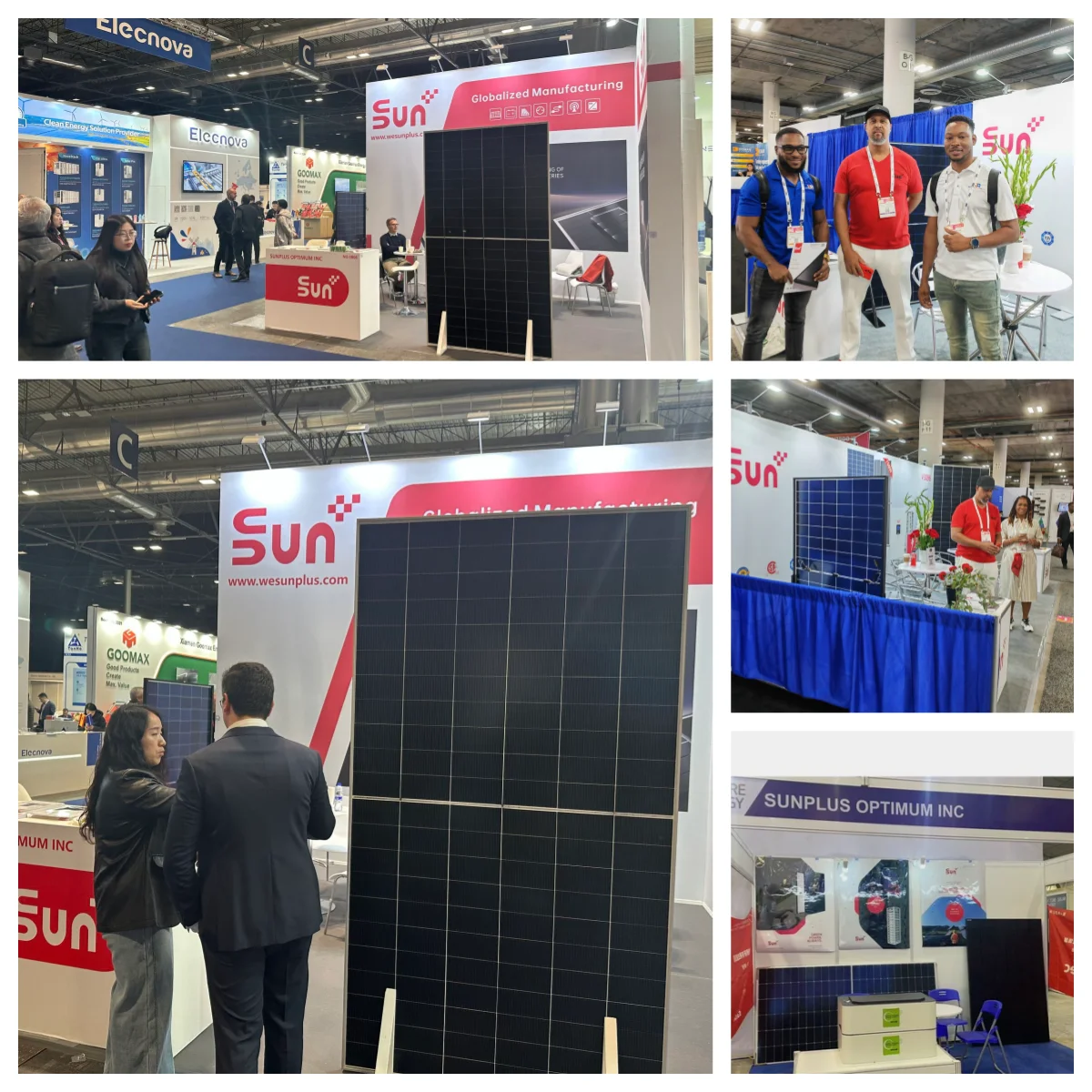 Sunplus Residential 445W N-Type Full Black Bifacial Double-Glass Solar ...