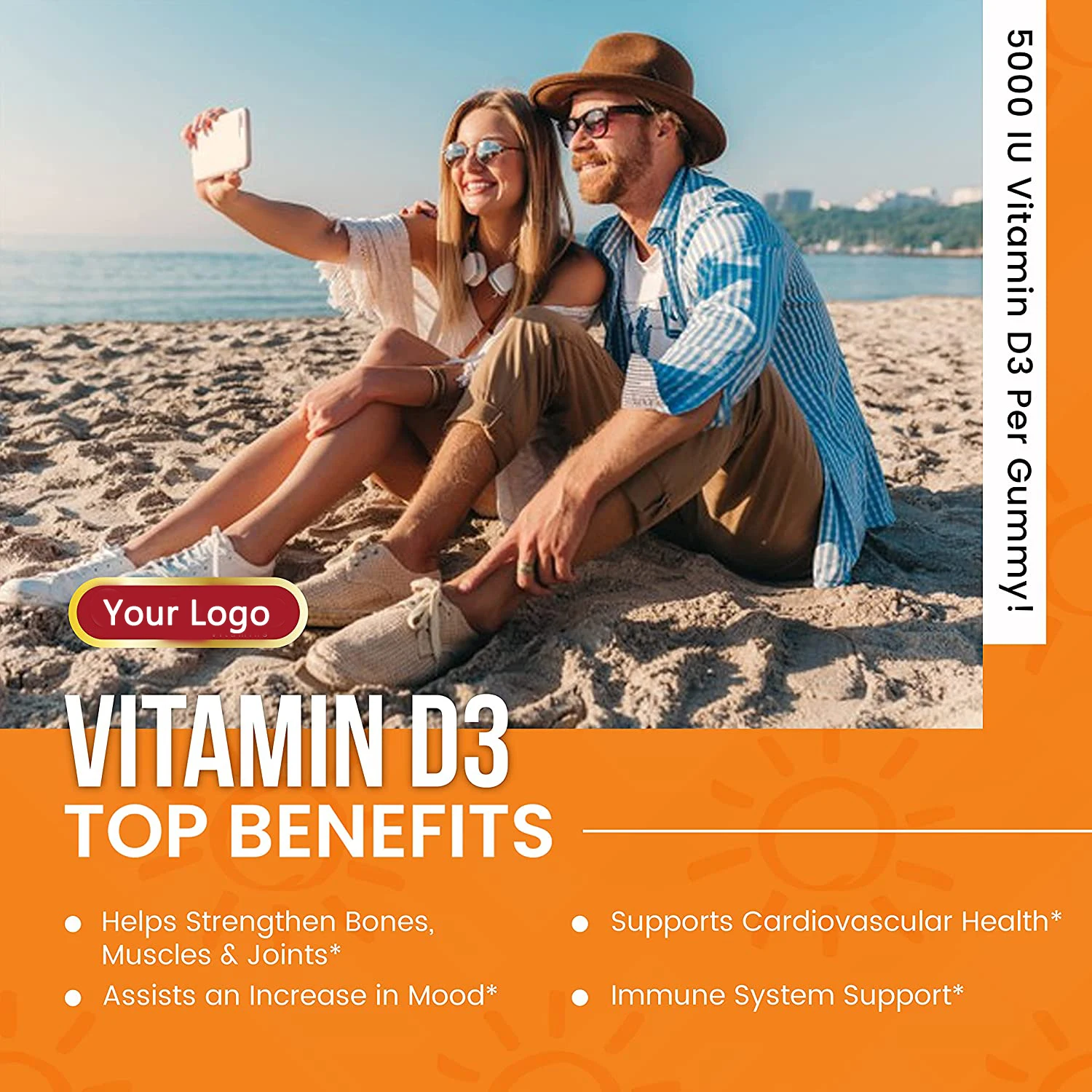 Высококачественный питатель с витамином D помогает укрепить костные суставы и иммунный усилитель, витамин D3 жевательные резинки для веганов