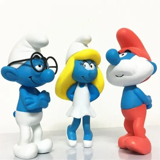 Customized High Quality Fiberglass Smurfs Statue For Home Decoration ...