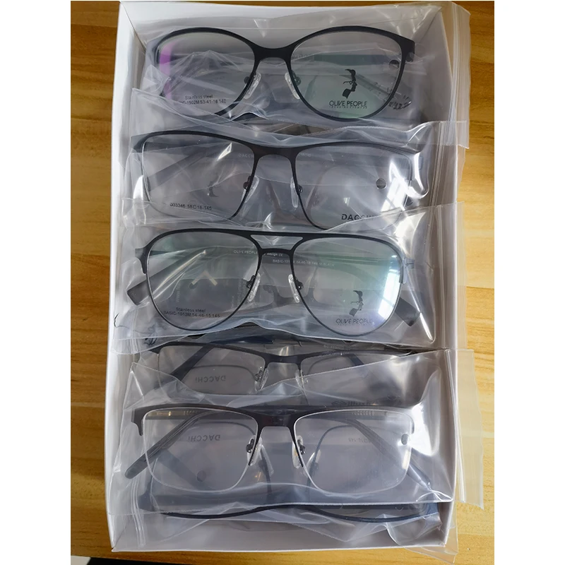 Wholesale Ready Stock Mixed Cheap Eyeglasses Frames Metal Stainless ...