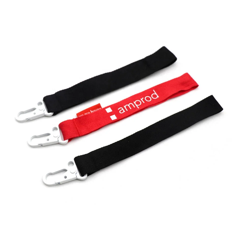 Высококачественный карабин короткий шнурок с белой металлической пряжкой бамбуковый на запястье для ключей