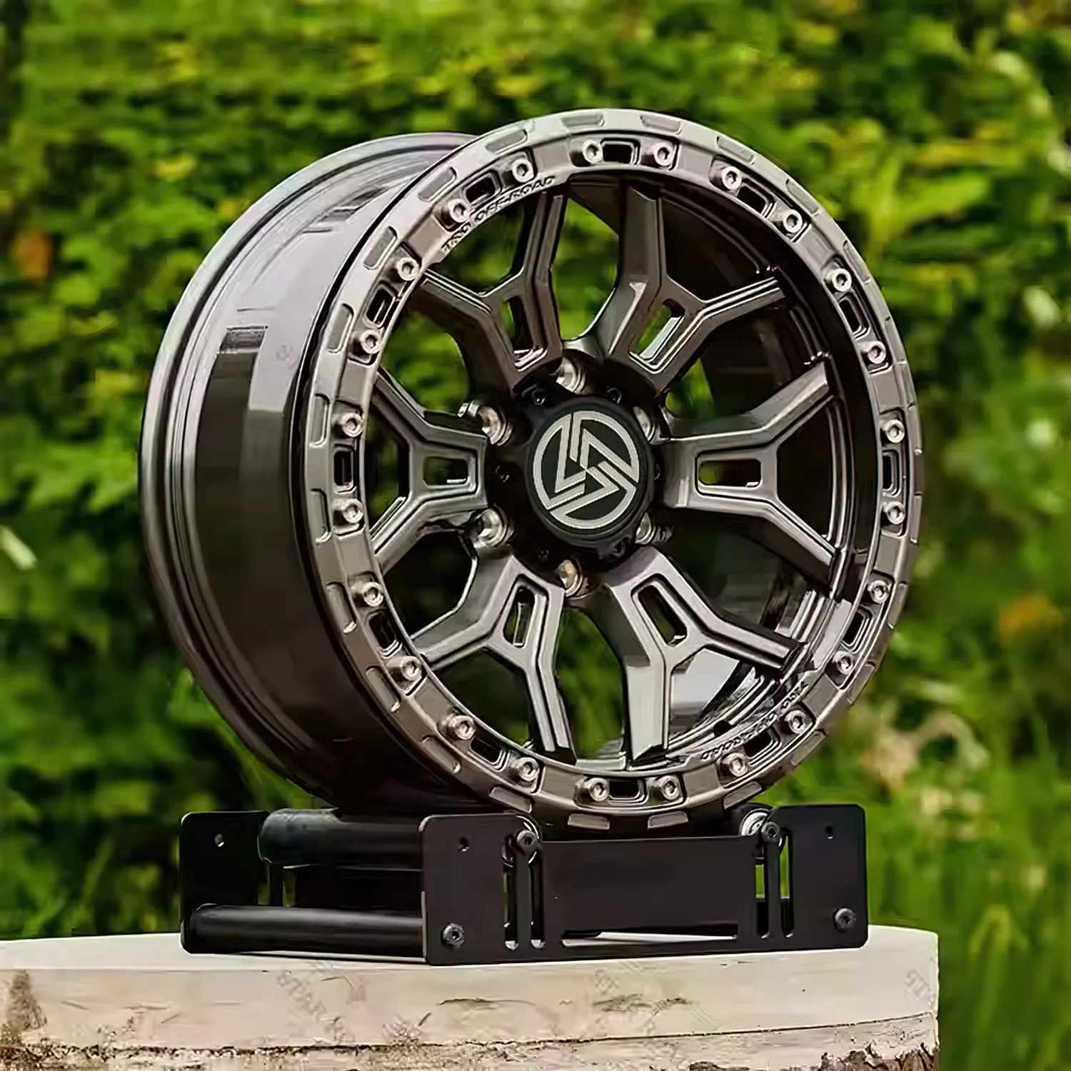 XL Custom Concave Beadlock Off Road Truck Forged Wheels Pickup Rims for ATV UTV 5x114.3 6x139.7 15 16 17 18 19 20 22 24 Inch Rim - Image 1