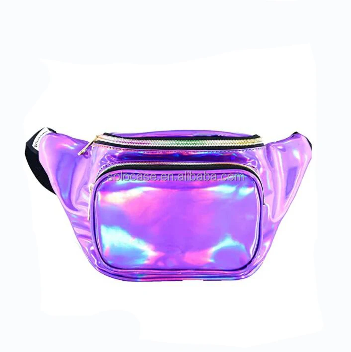 Women Hologram Laser Waist Bag