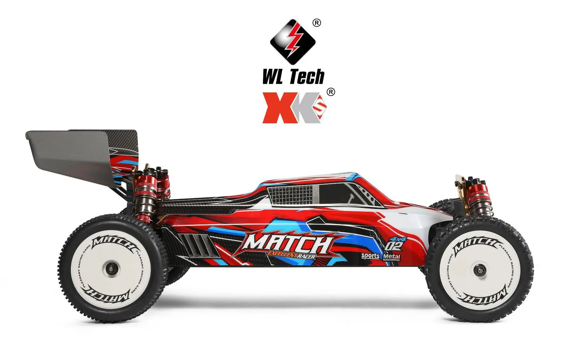 Firelap WLtoys 104001 Rc Car 1:10 4WD Drive Off-Road 2.4G