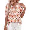 Floral White Orange
