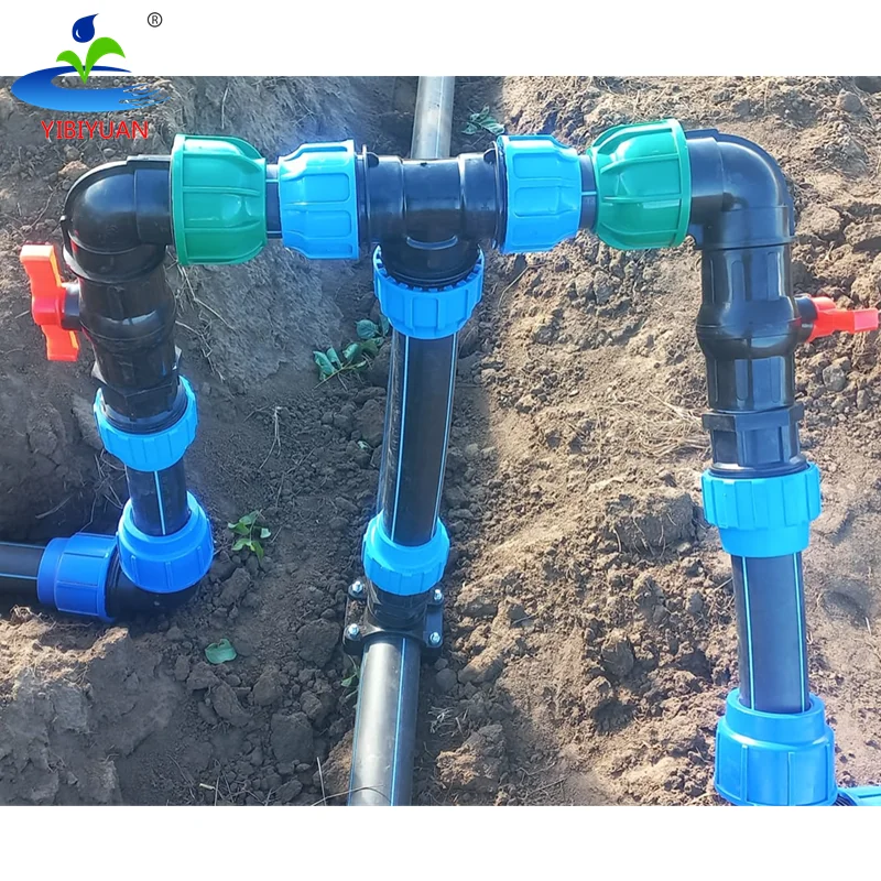 Drip Irrigation  Supplies Accessories Kit Valve Plastic Quick Connect Compression Hdpe Pipe Fittings