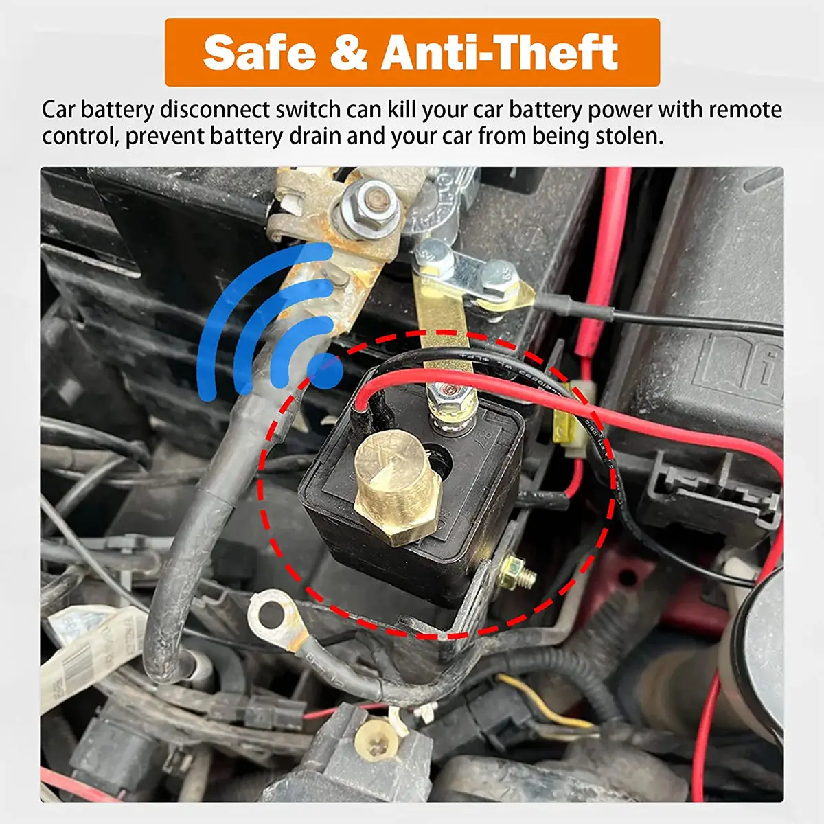 Daiertek Car Battery Disconnect Switch 48v 24v 12v Cut Off 4 Position 3 Pin M10 275a Battery - View #2