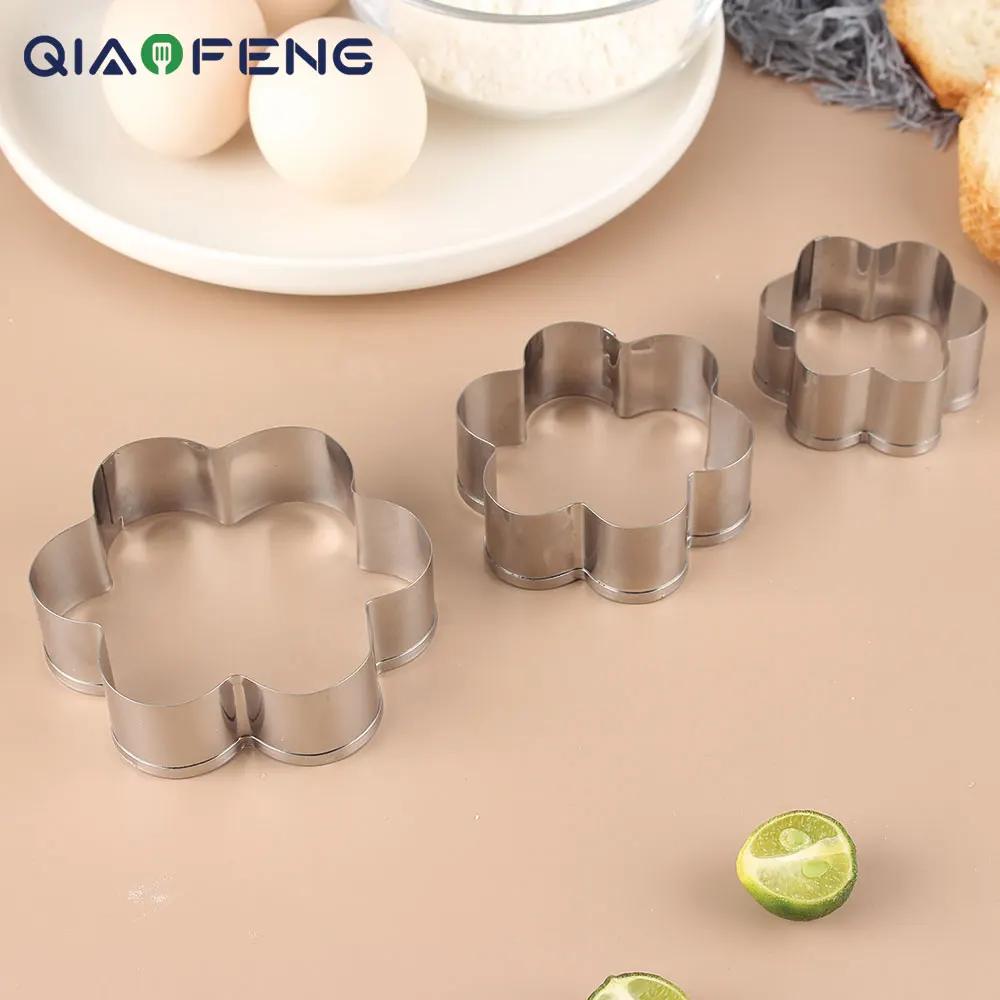 Metal Mini Cookie Cutter Geometric Forms for Cookies Set Easy