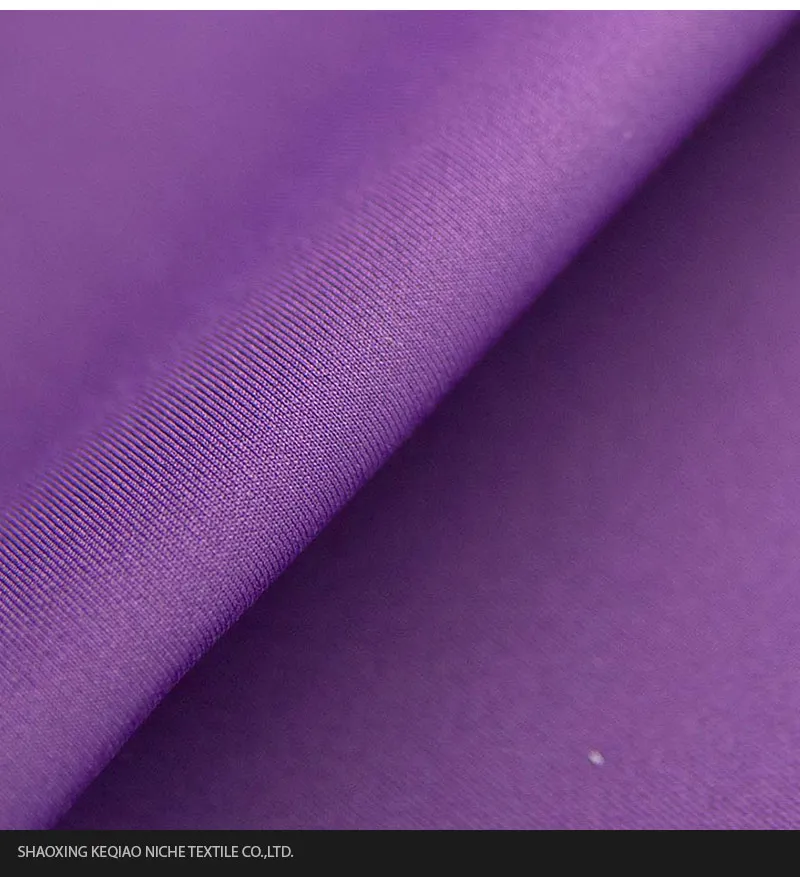 Odm Oem Customized Color Polyester Spandex Scuba Knit Quick Dry Elastic