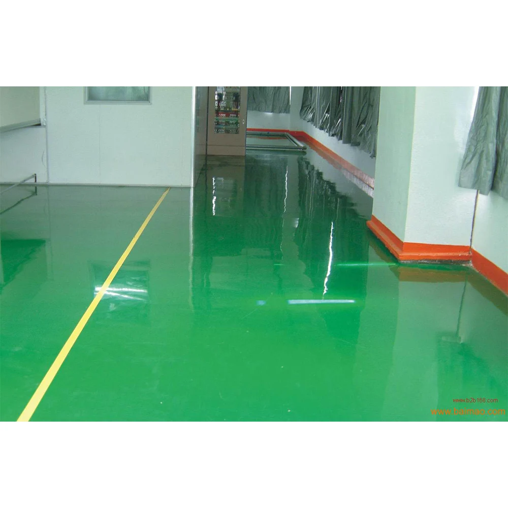 JIANBANG High Gloss Colored Epoxy Resin Floor Paint Concrete Floor Coating Liquid with 12 Months Durability Easy-to-Apply Brush