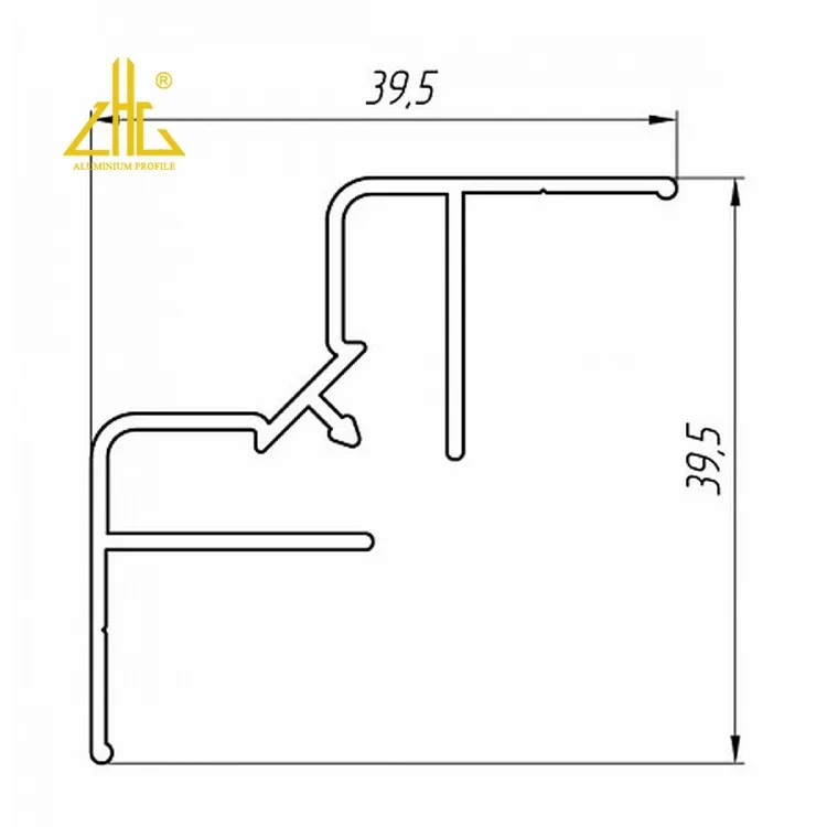 Индивидуальный декоративный алюминиевый профиль h для натяжного потолка поставка фабрики Китая