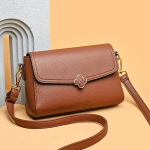 New Luxury Designer Ladies Handbags High Quality Leather Shoulder Bags for Women Pu Simple Handbags Sac