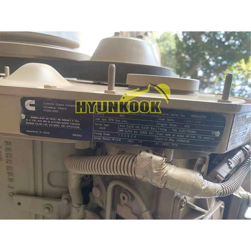 古銭　複製 掘削機R290LC-7エンジンアセンブリ46671973 CUMMINSQSB用の完全